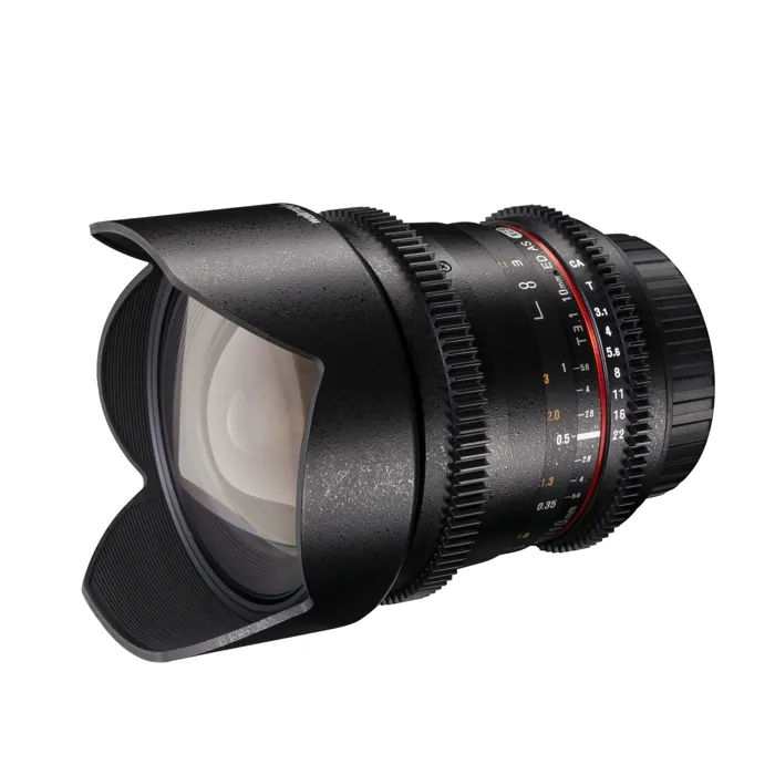 Walimex Pro Objectif grand angle 10 mm T3.1 VDSLR Canon EF-S pour Canon EOS 100, 1200, 650, 70, 700, Kiss X6i, Kiss X70