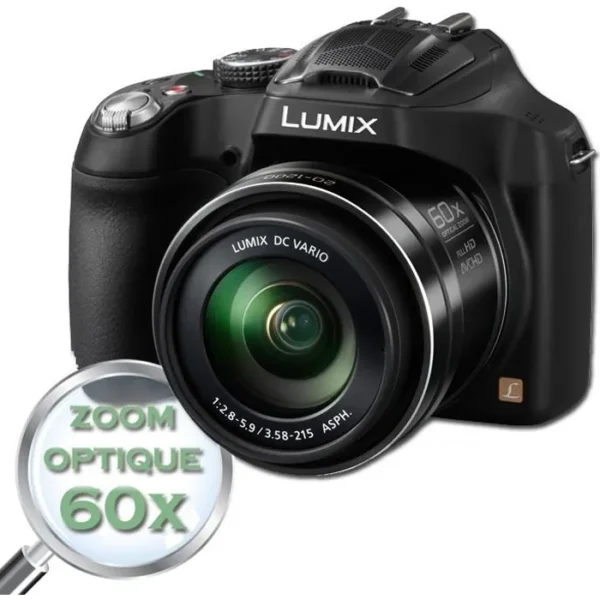 PANASONIC FZ72 - MOS 16MP Zoom 60x Appareil photo numérique Bridge – Image 2
