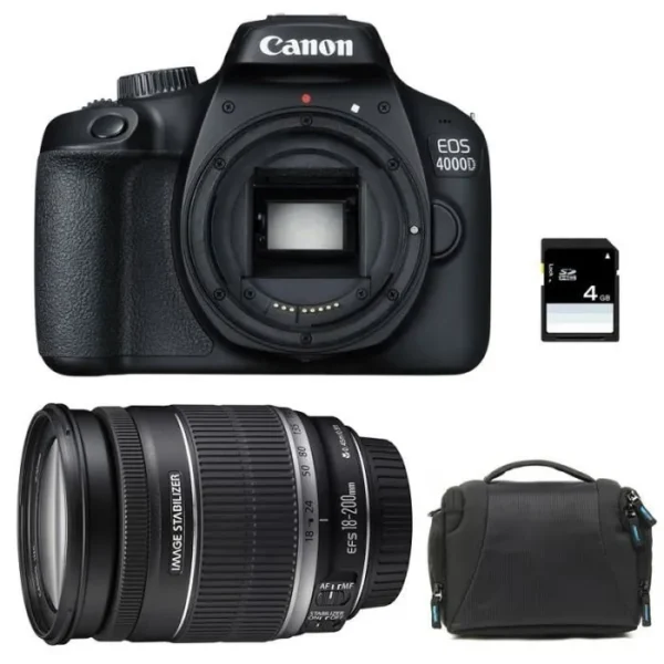CANON Reflex - EOS 4000D - 18 MP - Objectif 18-200 mm – Image 3