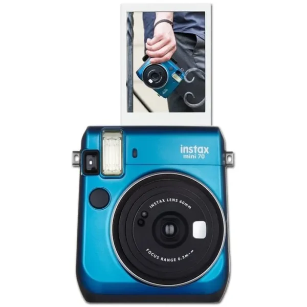 Appareil photo instantané FUJIFILM INSTAX MINI 70 - Bleu - Contrôle automatique de l'exposition - Mode Selfie – Image 2