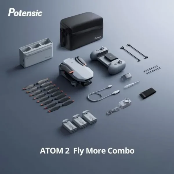 Drone - POTENSIC - ATOM 2 - Fly More Combo - Caméra HD/4K - GPS intégré - Autonomie de 15-25 minutes - Portée de 300 mètres – Image 2