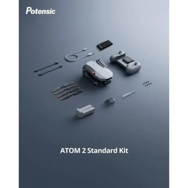 Drone - POTENSIC - ATOM 2 - Kit Standard - Caméra HD/4K - GPS intégré - Autonomie de 31 minutes - Portée de 10 km – Image 3