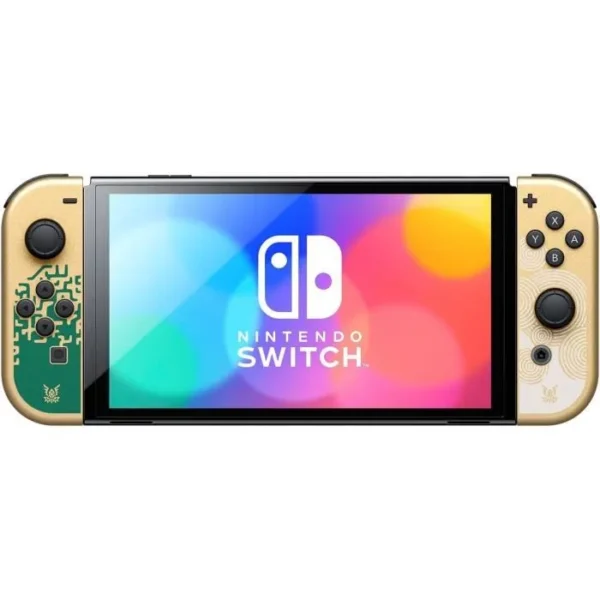 Console Nintendo Switch Modèle OLED Edition The Legend of Zelda : Tears of the Kingdom - Version JP Compatible Jeux Européens – Image 3