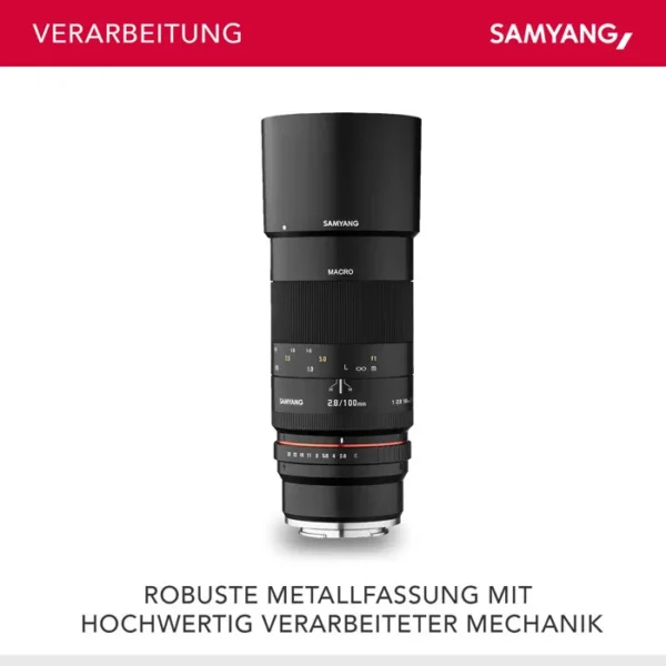 Objectif - Samyang - 100mm F2.8 - Sony E - Téléobjectif - Ouverture F/2.8 – Image 3