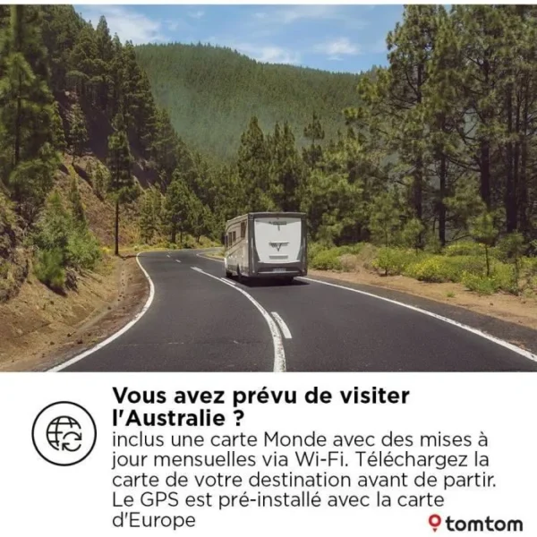TomTom - GO Camper Max 2ème génération - GPS Camping-car, caravanes et voiture - 7 pouces - Points d'intérêts dédiés - Carte Monde – Image 4