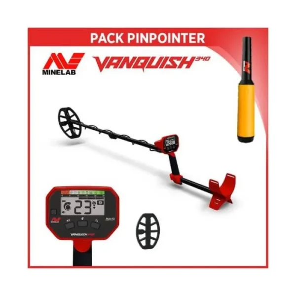 Detecteur de metaux - MINELAB - Vanquish 340 - Multi-fréquence simultanée - Pinpointer Huntmate – Image 4