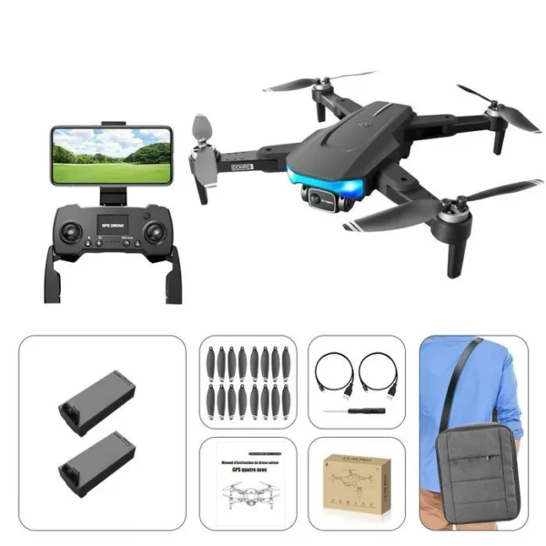 EKASN Drone GPS avec Caméra 6K FPV WiFi 5G Grand Angle 120° Deux Caméras&Batteries Stabilisation d'image EIS avec Sac de Transport – Image 4